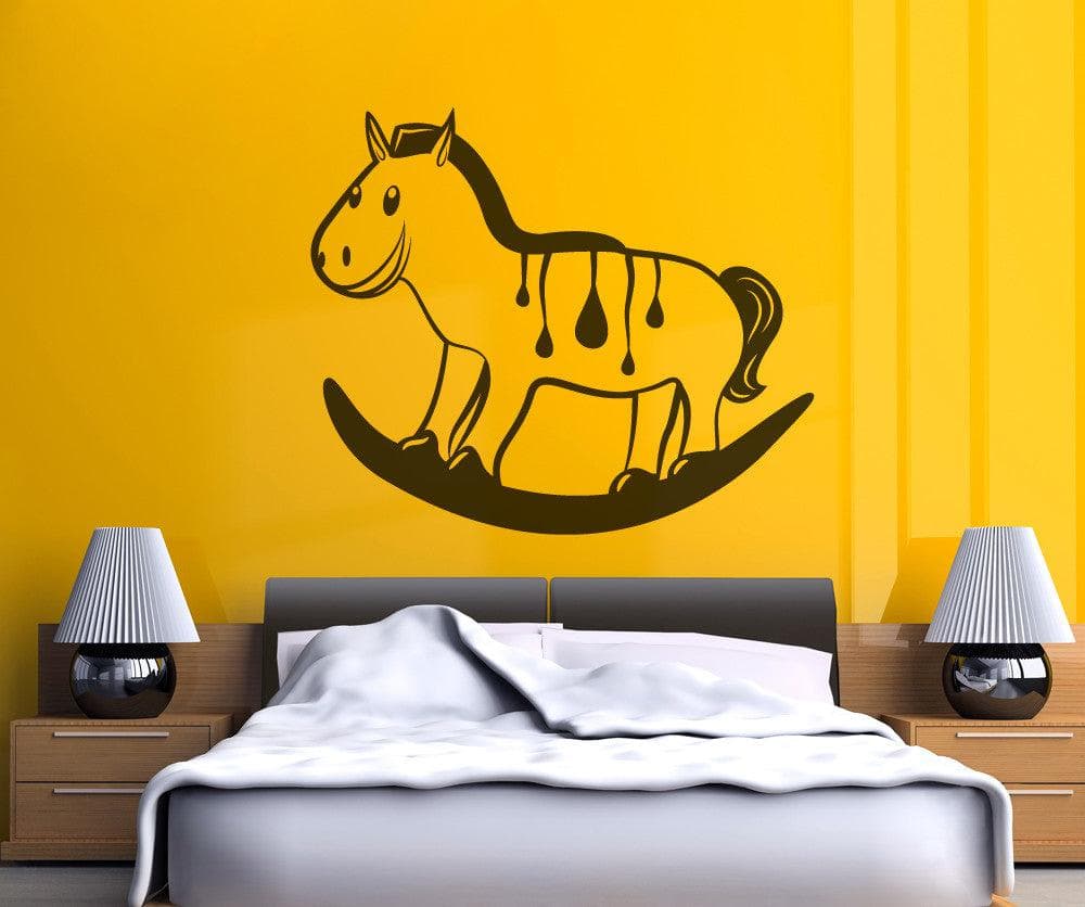 Vinyl Wall Decal Sticker Rocking Horse #OS_MB342