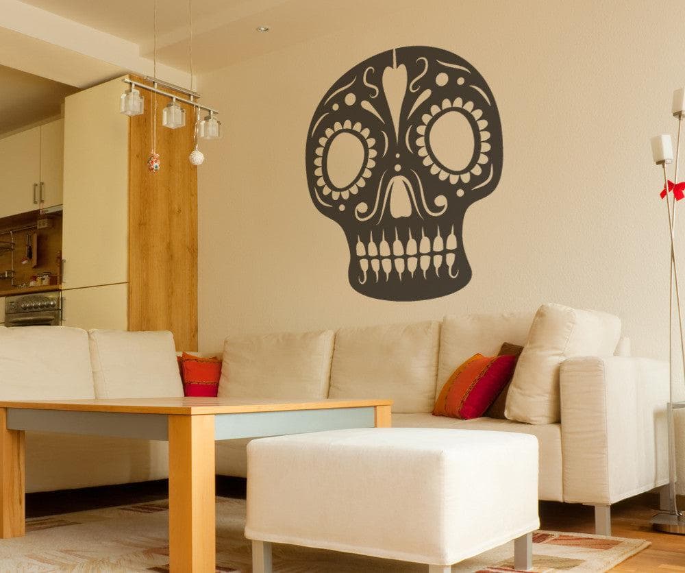 Vinyl Wall Decal Sticker Jazz Skull #OS_MB351