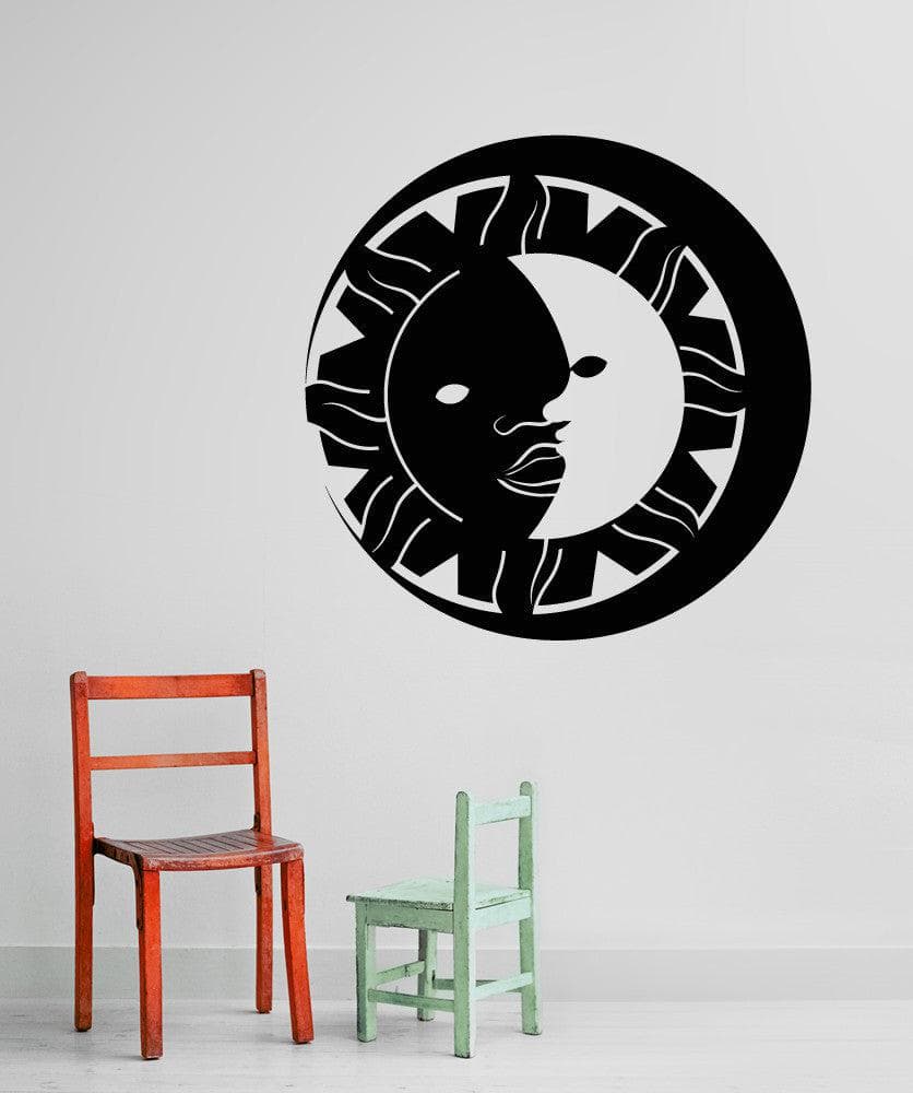 Sun and Moon Vinyl Wall Decal Sticker. #OS_MB254