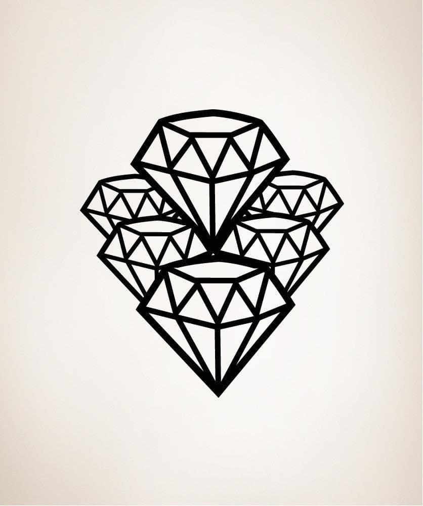 Vinyl Wall Decal Sticker Diamonds #OS_MB320