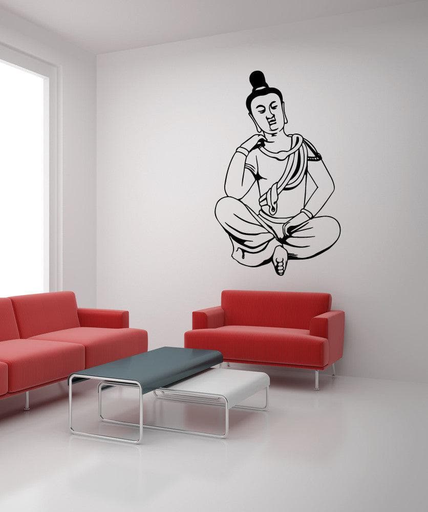 Vinyl Wall Decal Sticker Hindu Meditation #OS_MB543