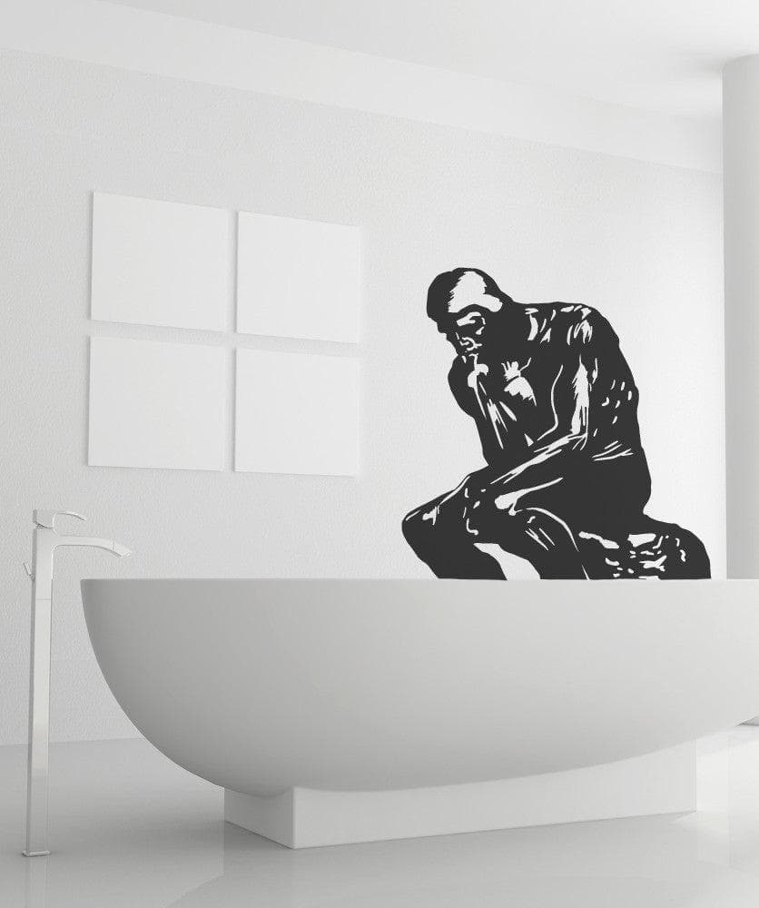 The Thinker Sculture Statue Wall Decal. #OS_MB564