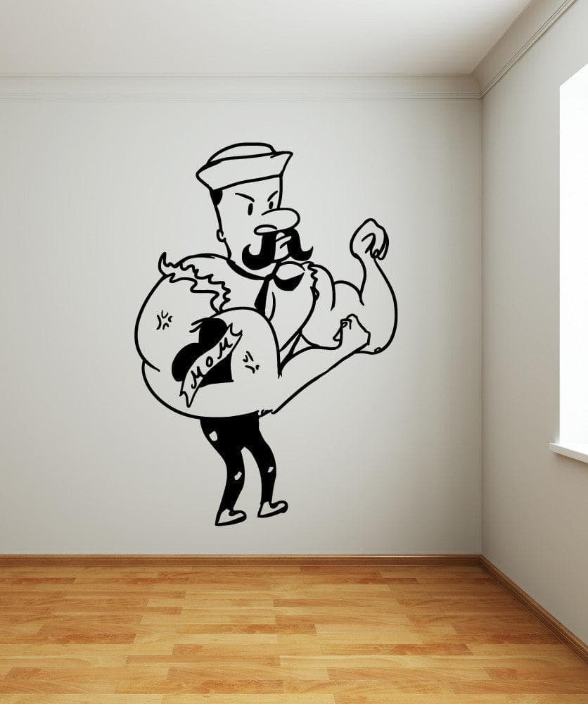 Vinyl Wall Decal Sticker I Love Mom Sailor #OS_MB570