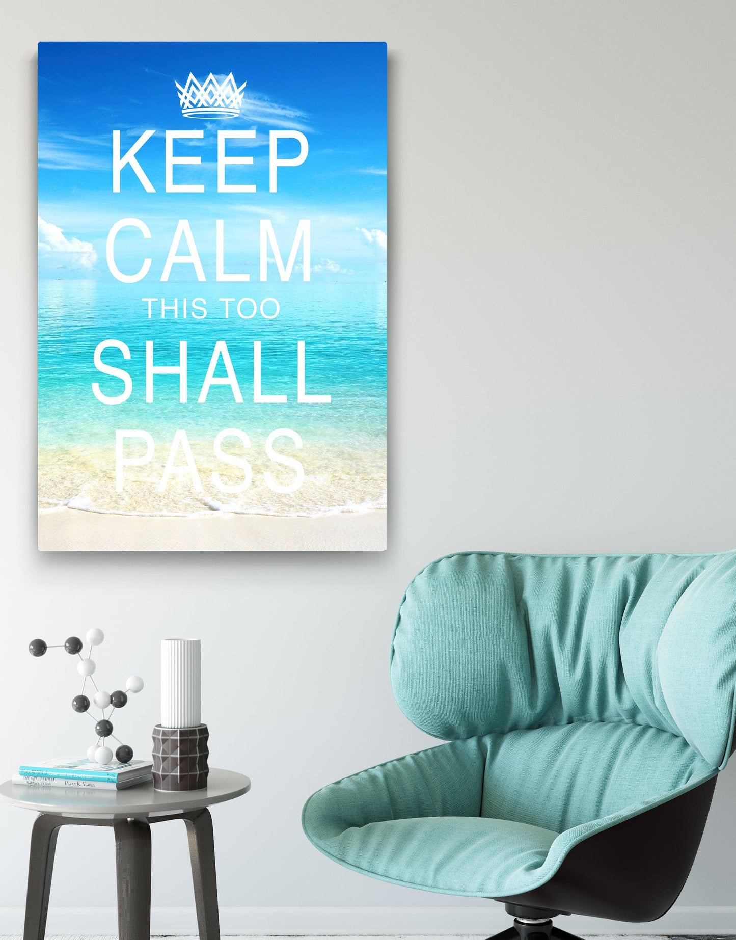 Keep Calm This too Shall Pass Quote Canvas. By Ape Canvas. #C118