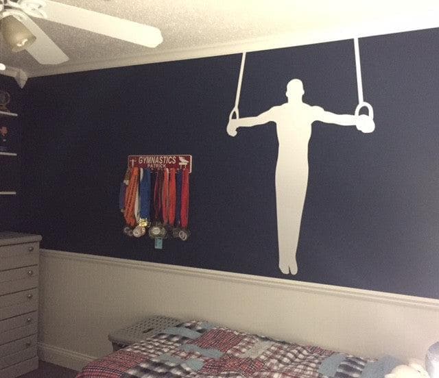 Gymnastic's Olympic Rings Wall Decal. Gym Decor. #OS_AA733