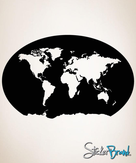 Vinyl Wall Decal Sticker Global Map #OS_MB183