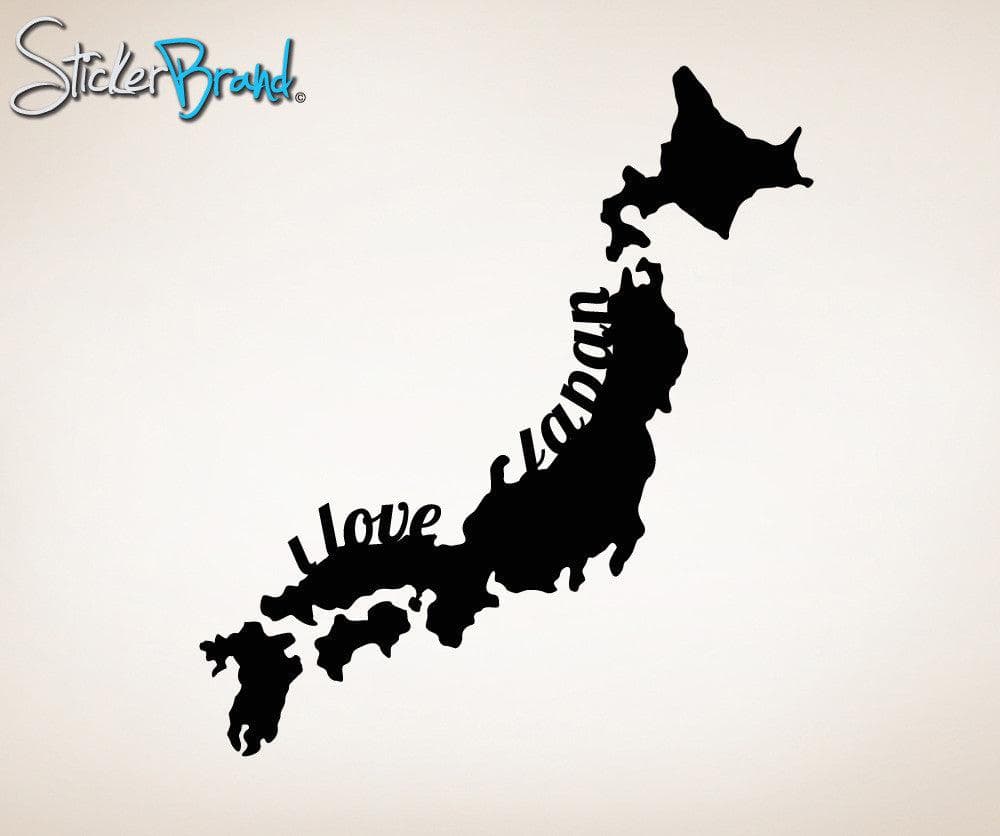Vinyl Wall Decal Sticker I Love Japan #OS_MB181