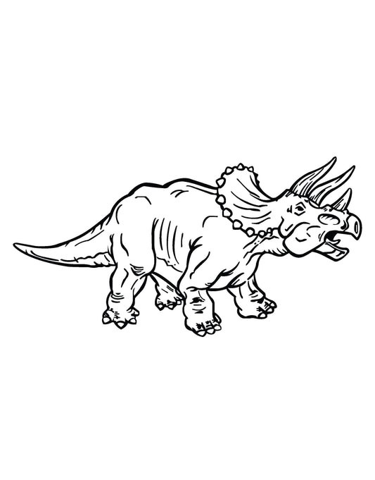 Dino Dinosaur Triceratops Vinyl Wall Decal Sticker. #KRiley115