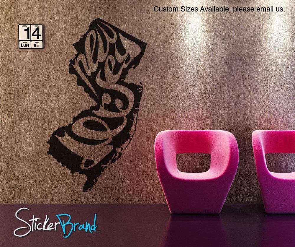 Vinyl Wall Decal Sticker New Jersey #OS_MB200