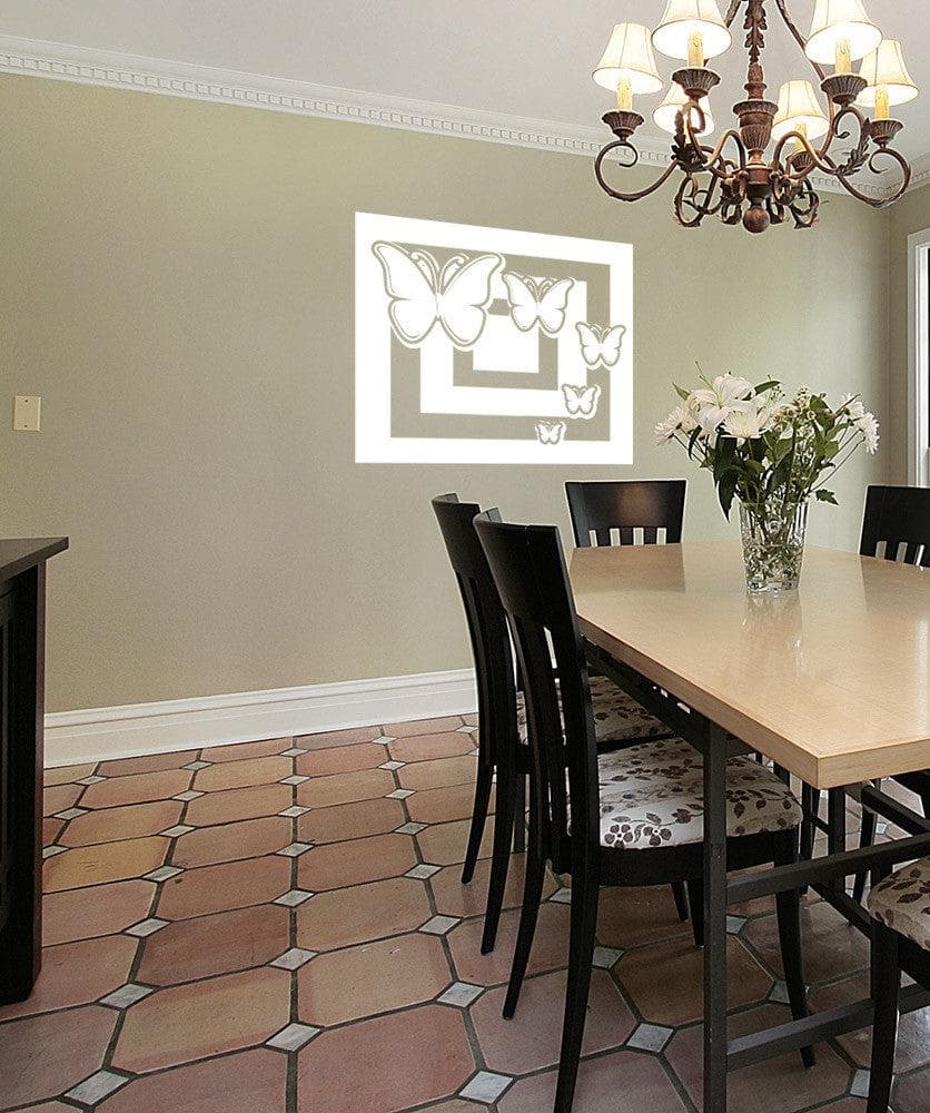 Vinyl Wall Decal Sticker Butterfly Pattern #OS_AA1007