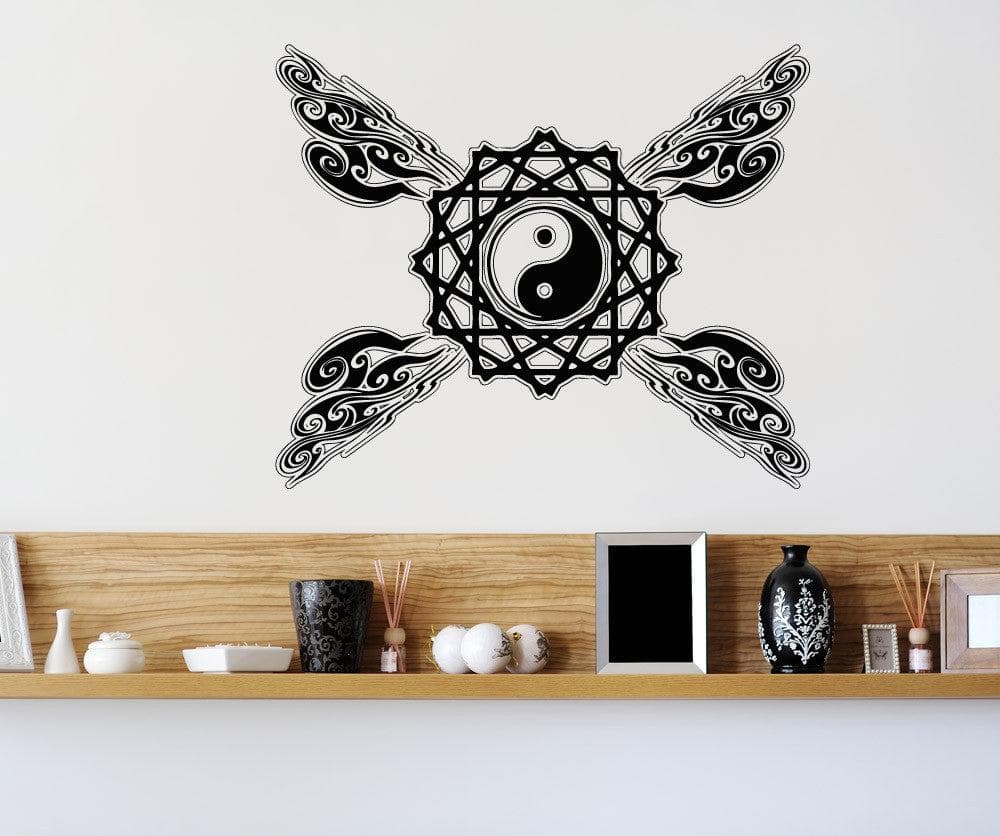 Vinyl Wall Decal Sticker Yin Yang Pattern #OS_AA1009