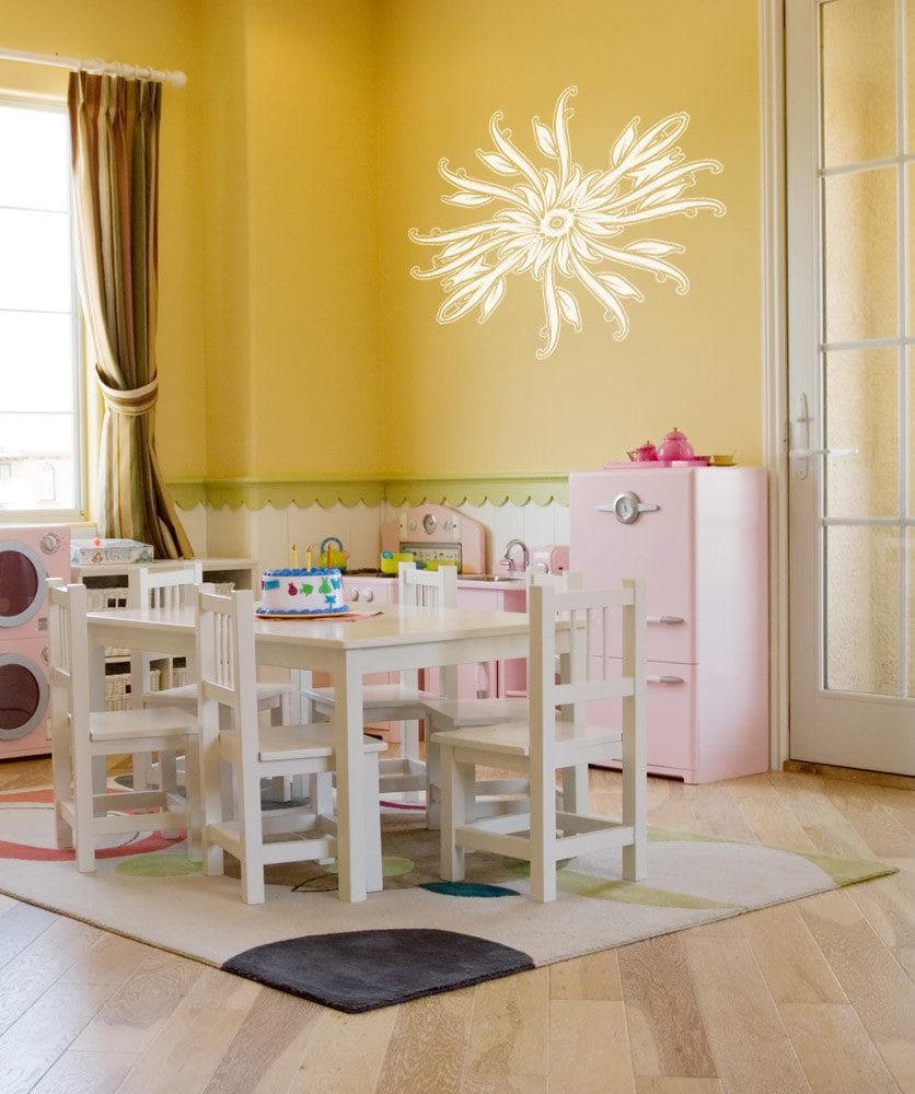 Vinyl Wall Decal Sticker Abstract Flower Pattern #OS_AA1033