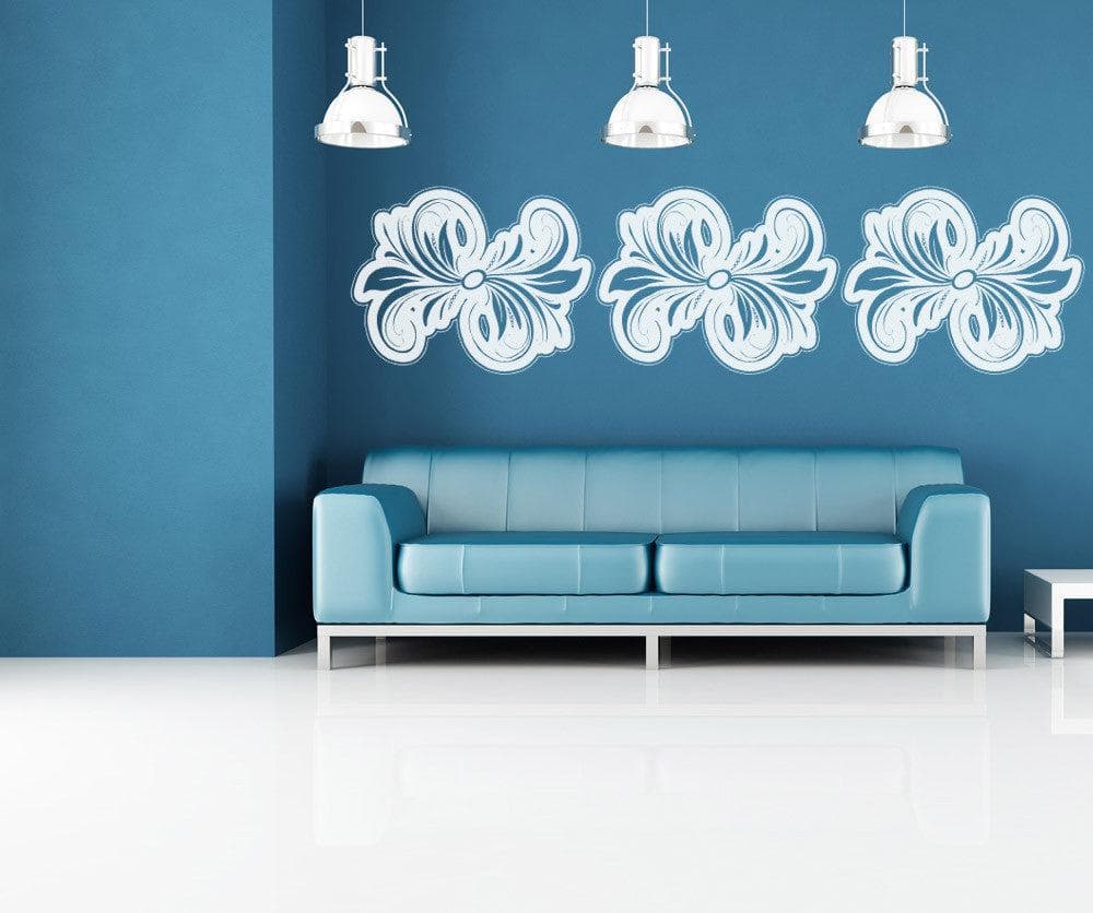 Vinyl Wall Decal Sticker Bow Tie Leaves #OS_AA1034