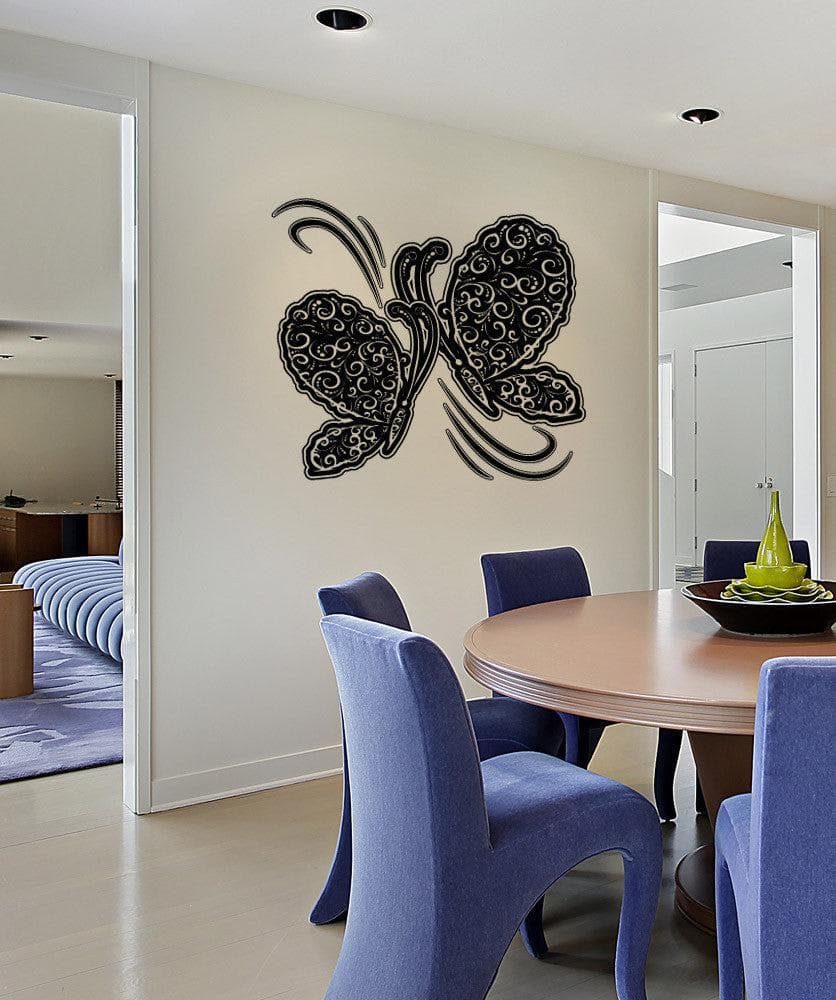 Vinyl Wall Decal Sticker Two Butterflies #OS_AA1041