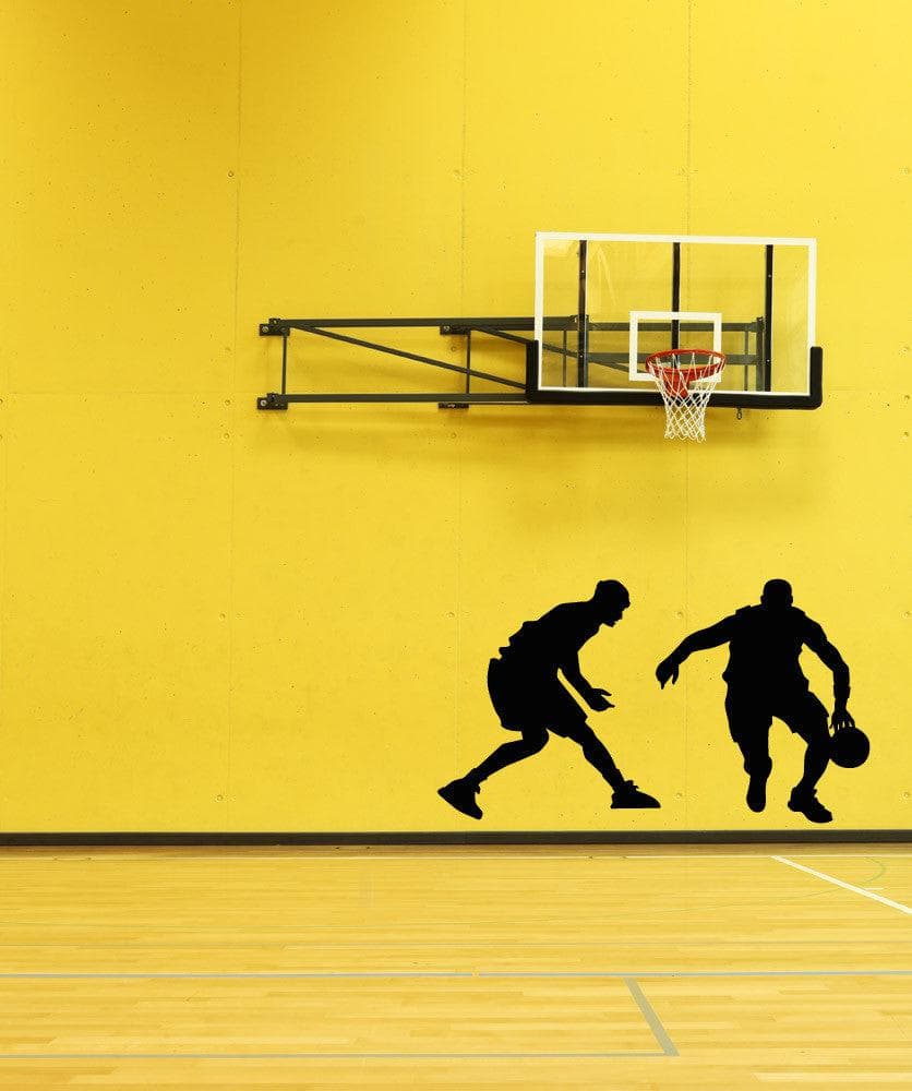 Basketball Wall Decal Sticker. Offense vs Defense Basketball Decor. #OS_AA1185