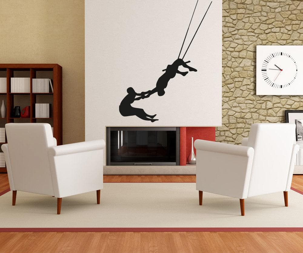 Trapeze Act Vinyl Wall Decal Sticker. #OS_AA1189