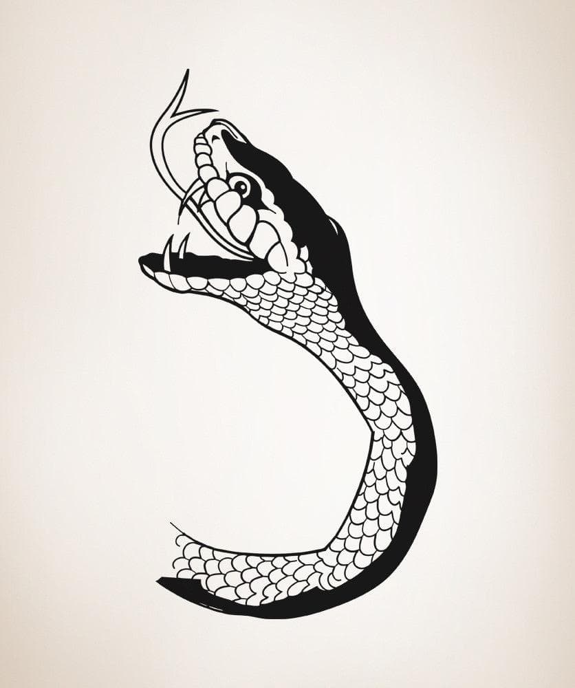 Vinyl Wall Decal Sticker Snake Head #OS_AA1201
