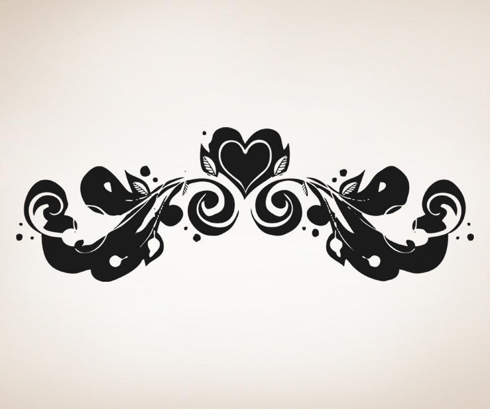 Vinyl Wall Decal Sticker Heart Vine #OS_AA1210