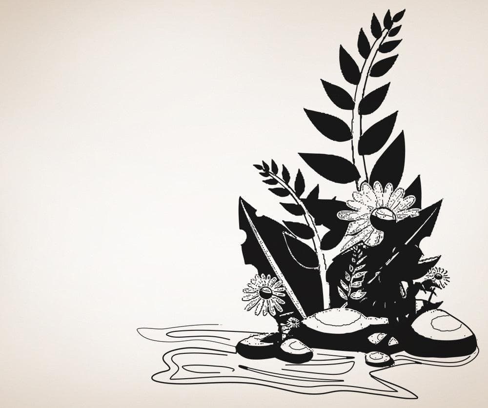 Vinyl Wall Decal Sticker Nature Flower #OS_AA1216