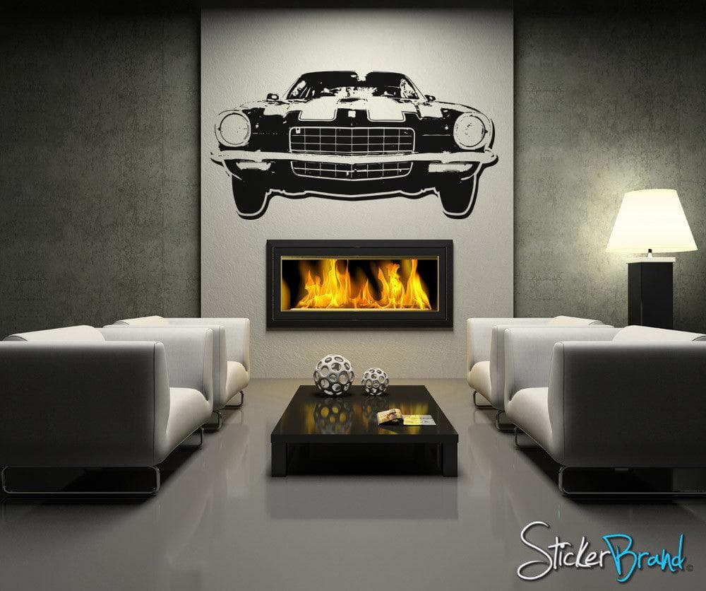 Vinyl Wall Decal Sticker 70s inspired car #OS_AA122