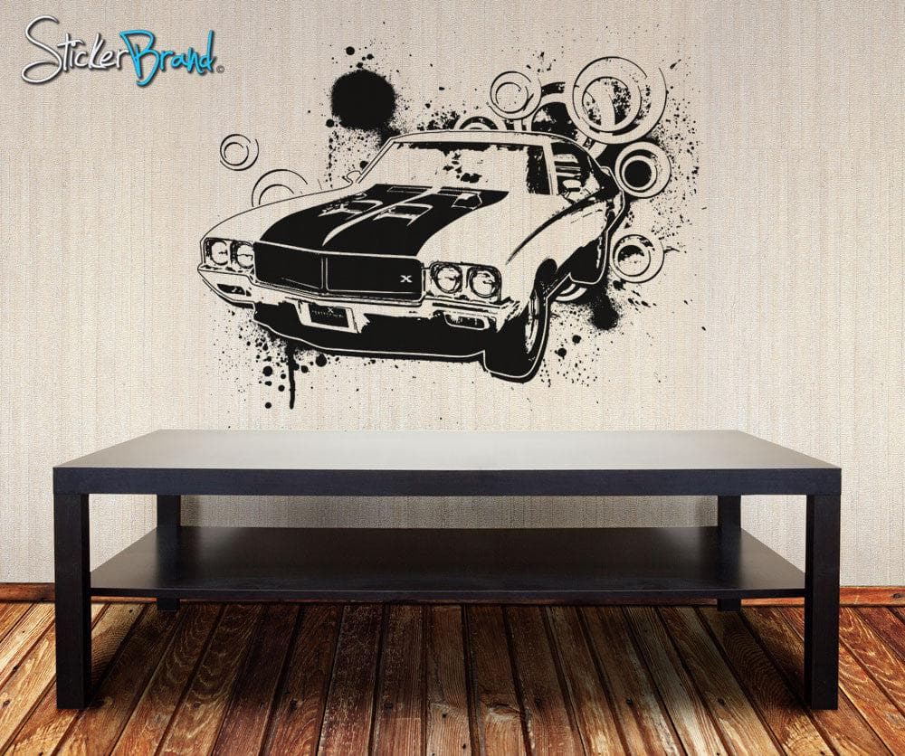 Vinyl Wall Decal Sticker 70's American Muscle Car #OS_AA123