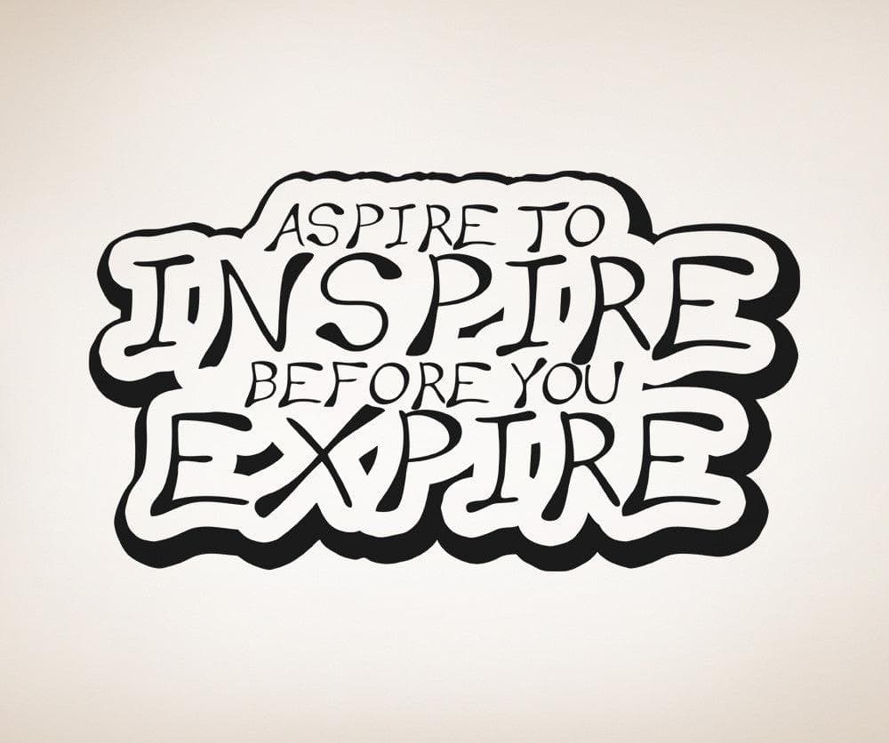 Vinyl Wall Decal Sticker Aspire to Inspire #OS_AA1265