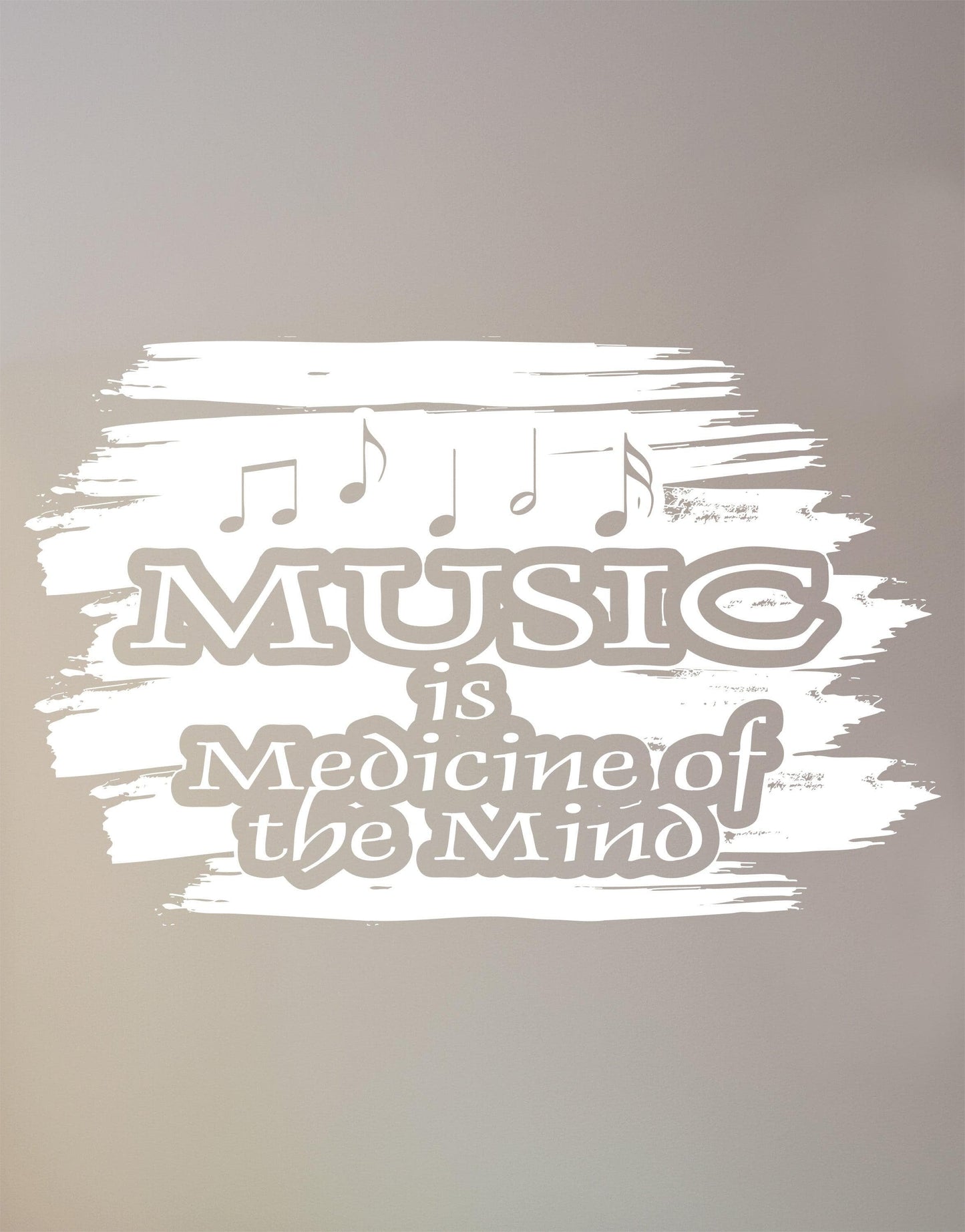 Music is Medicine of the Mind Quote Vinyl Wall Decal Sticker. #OS_AA1273