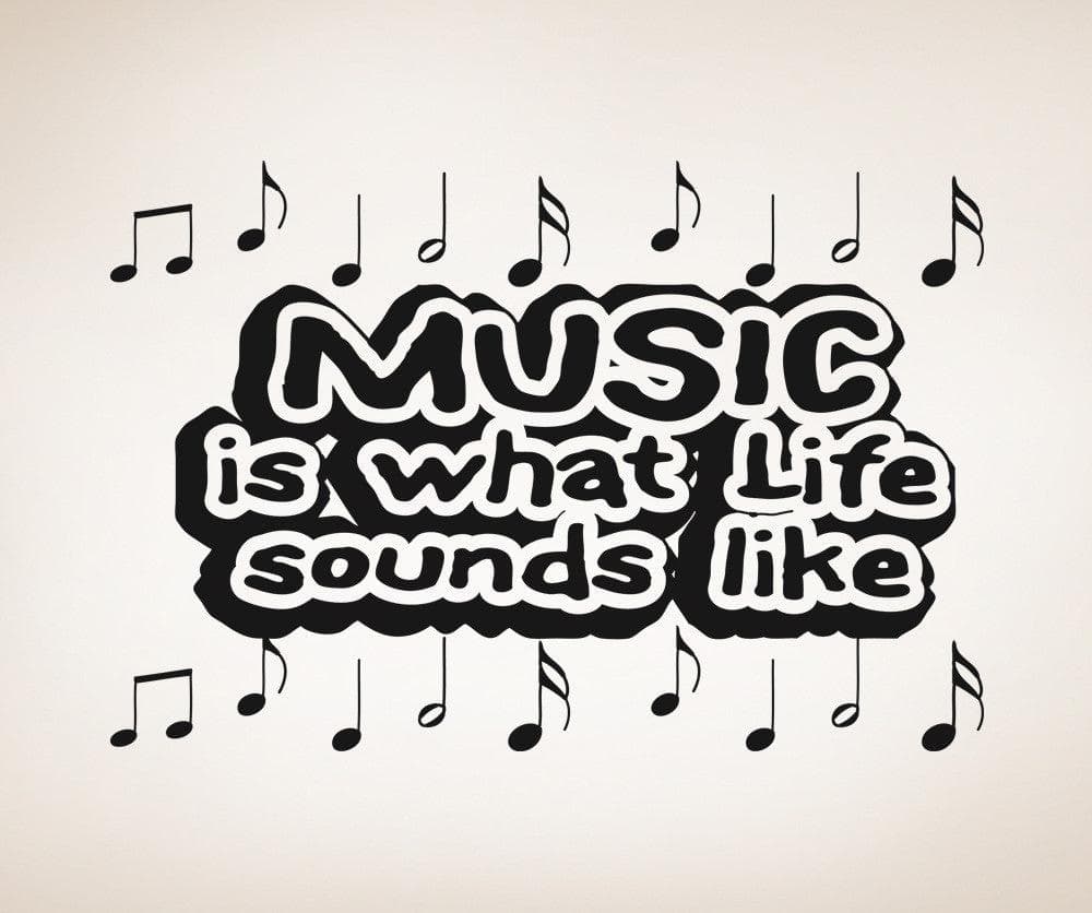 Vinyl Wall Decal Sticker Music Sounds Like #OS_AA1279