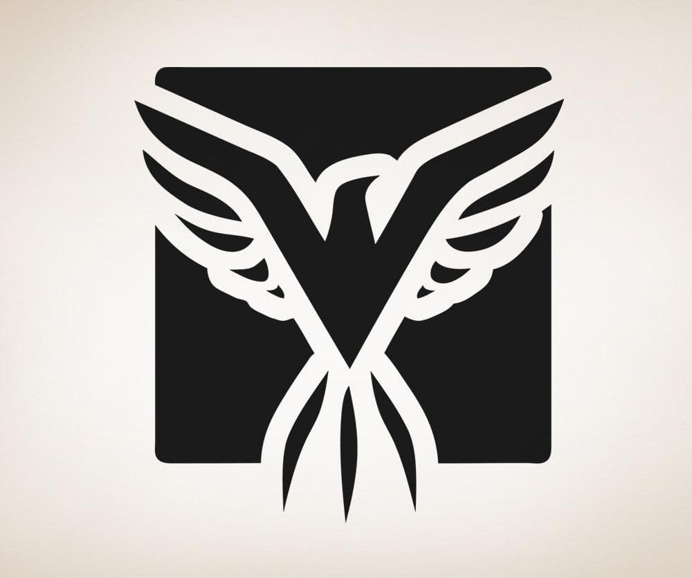 Vinyl Wall Decal Sticker Eagle Square #OS_AA1293