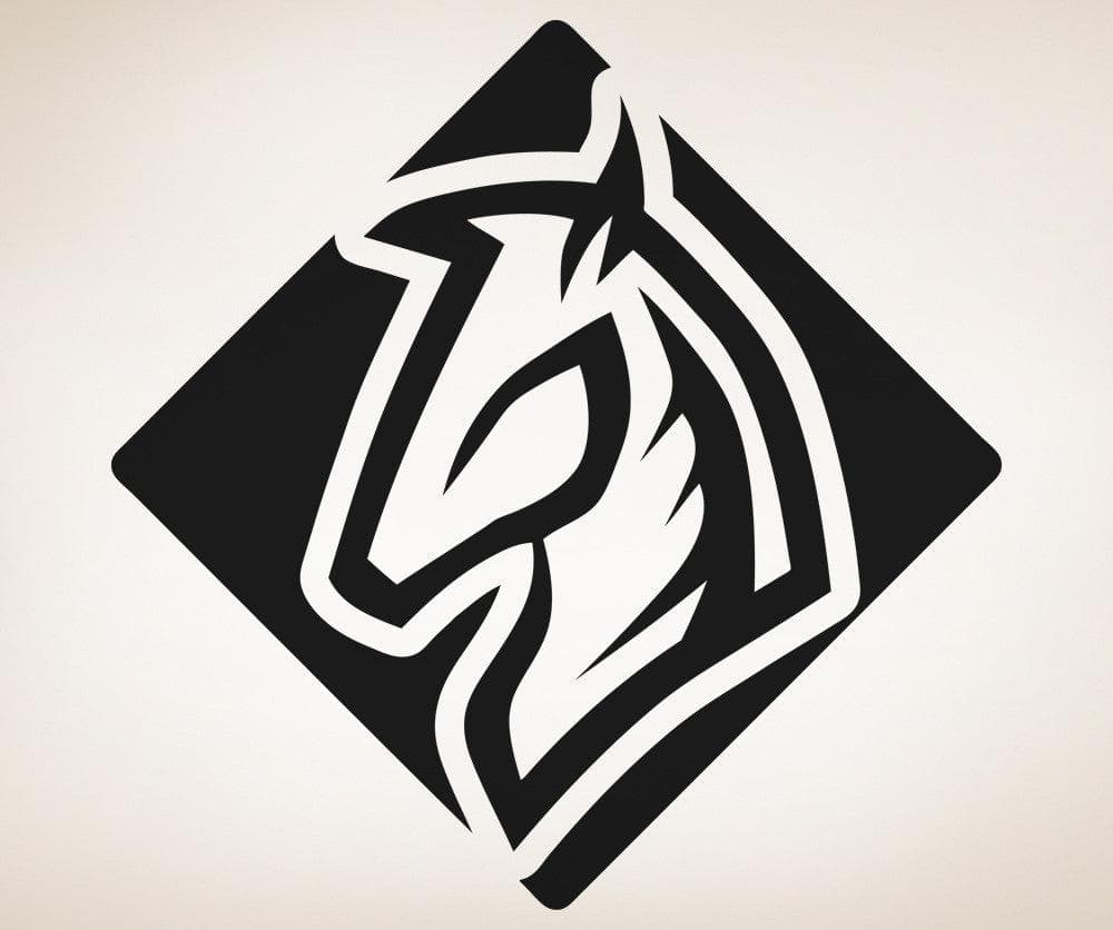 Vinyl Wall Decal Sticker Horse Square #OS_AA1300