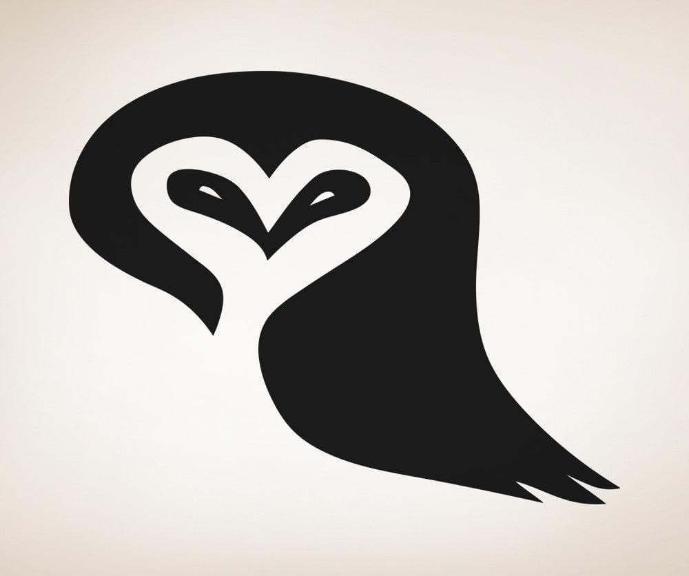 Vinyl Wall Decal Sticker Heart Owl #OS_AA1301
