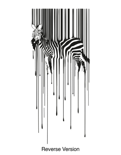 Drippy Zebra Vinyl Wall Decal Sticker. #OS_AA1337