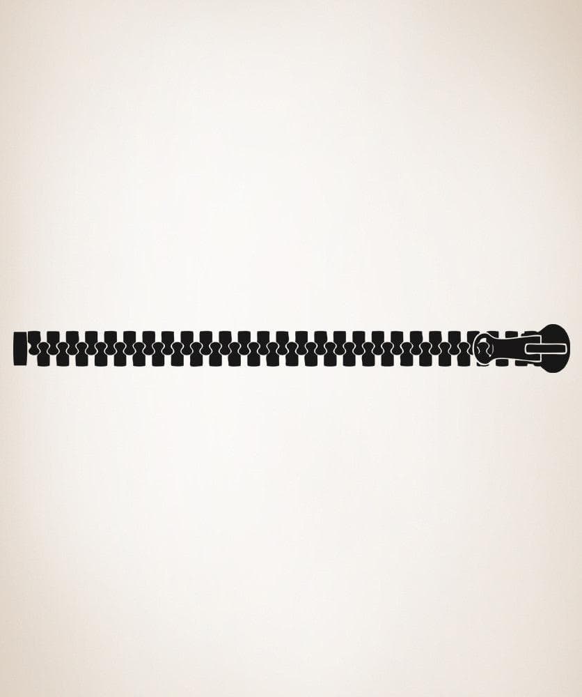 Vinyl Wall Decal Sticker Closed Zipper #OS_AA1343