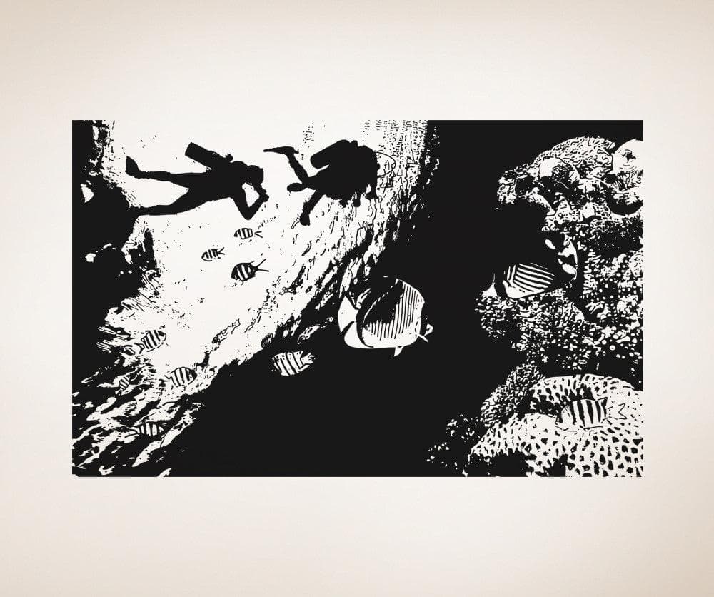 Vinyl Wall Decal Sticker Undersea View #OS_AA1374