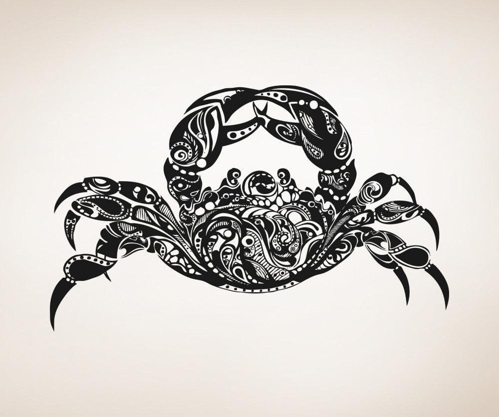 Vinyl Wall Decal Sticker Abstract Crab #OS_AA1381