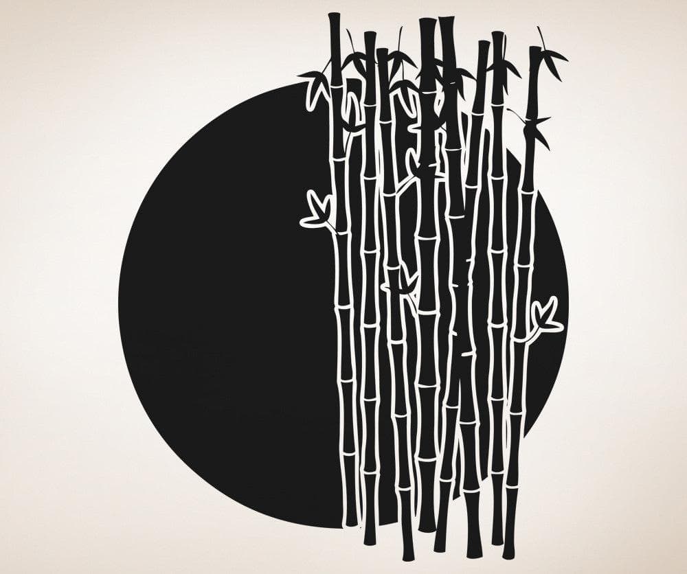 Vinyl Wall Decal Sticker Bamboo Sunset #OS_AA1390