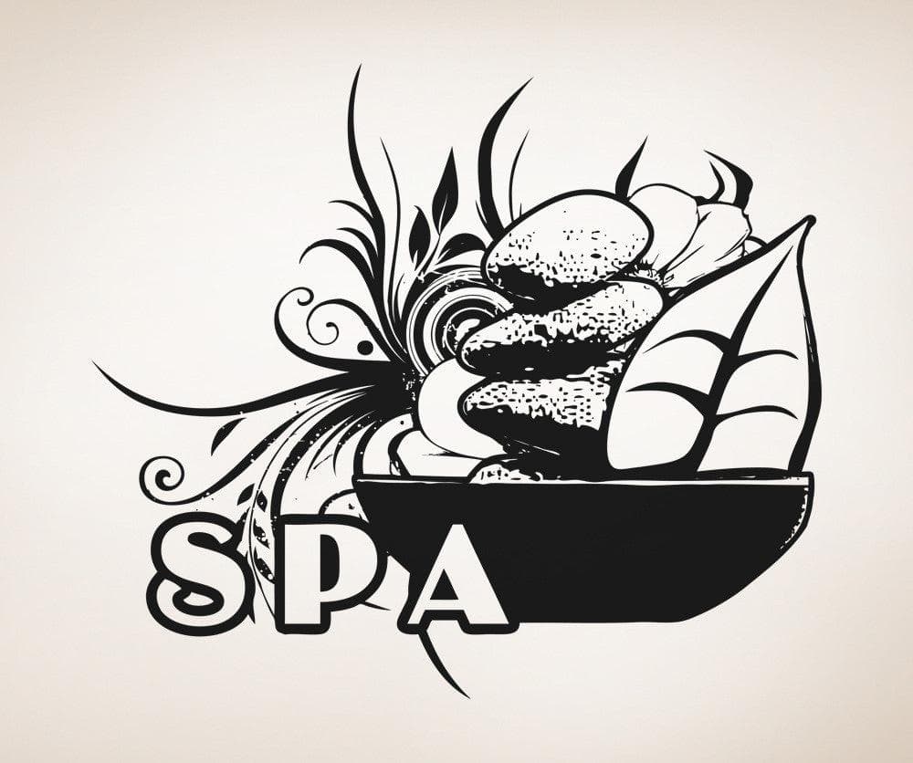 Vinyl Wall Decal Sticker Spa Rocks #OS_AA1395