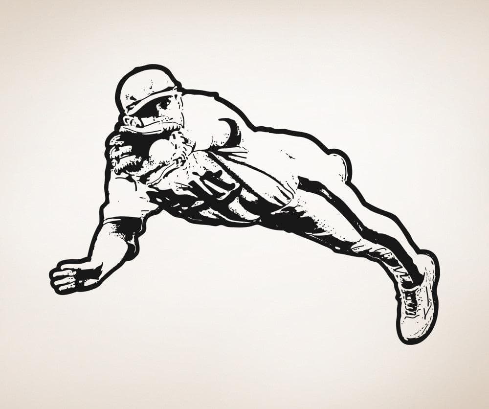 Vinyl Wall Decal Sticker Baseball Dive OS_AA1410