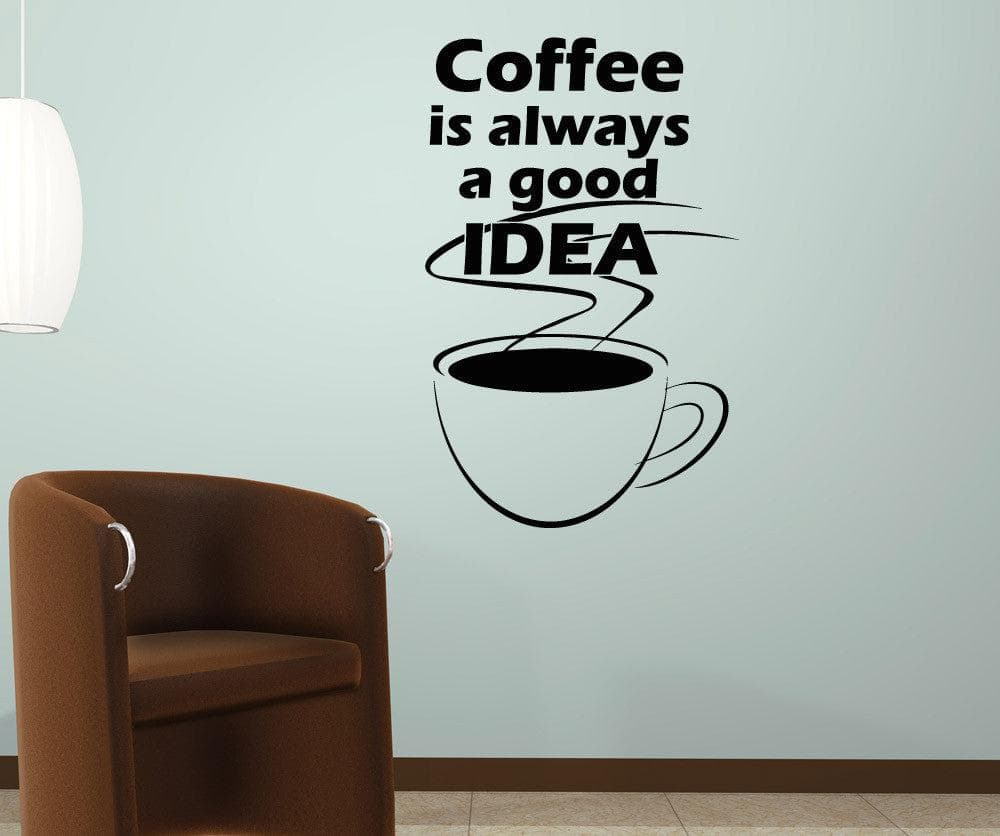 Vinyl Wall Decal Sticker Coffee Idea #OS_AA1421