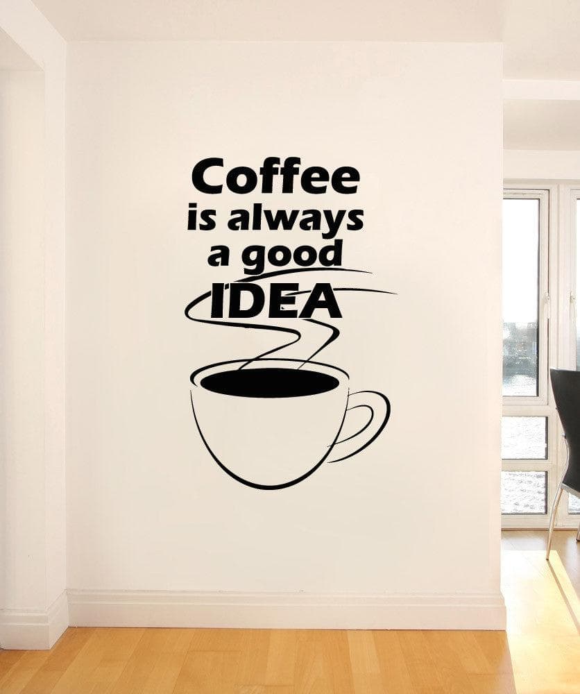 Vinyl Wall Decal Sticker Coffee Idea #OS_AA1421