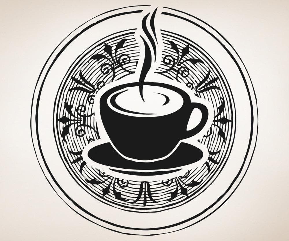 Vinyl Wall Decal Sticker Tea Cup #OS_AA1450