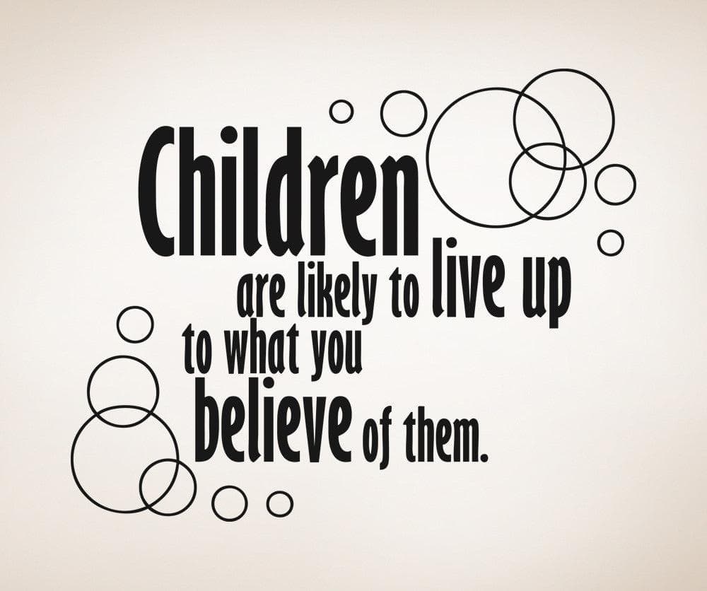 Vinyl Wall Decal Sticker Children Believe Quote #OS_AA1512
