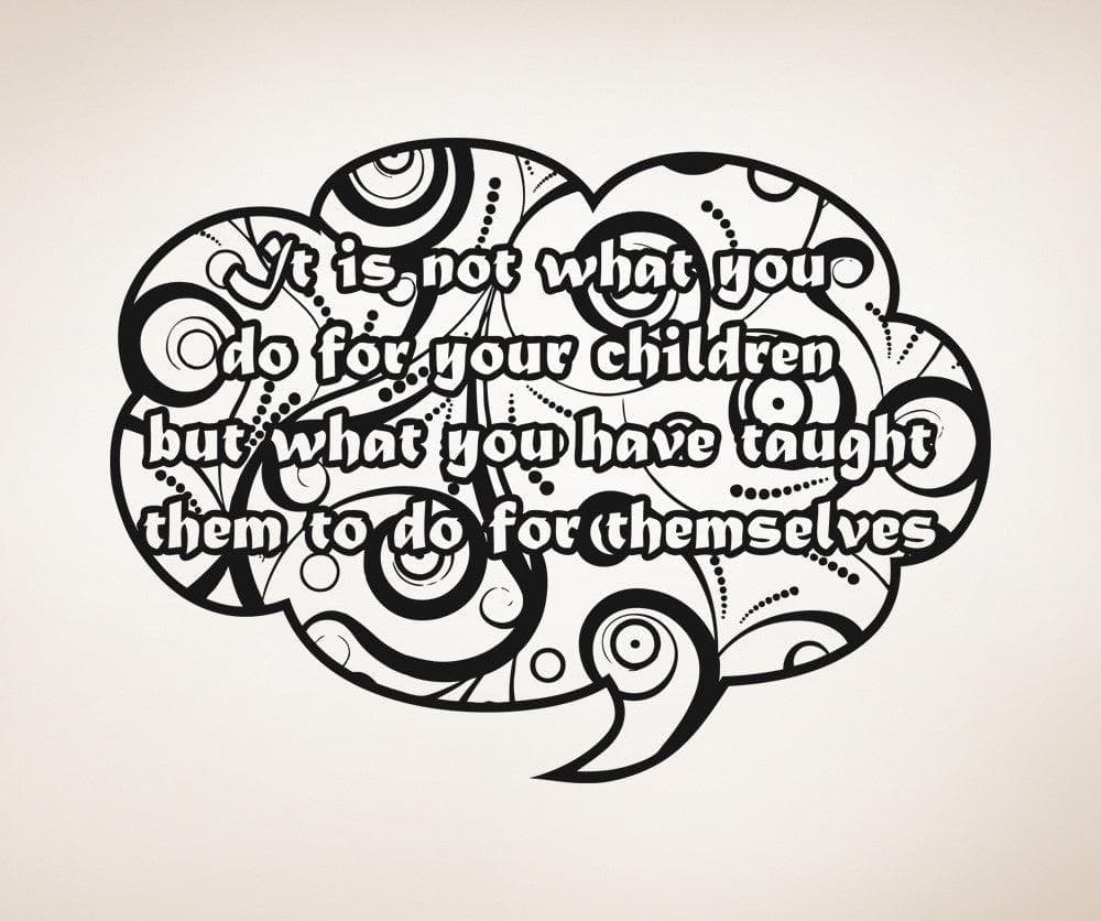 Vinyl Wall Decal Sticker Children Independence Quote #OS_AA1533