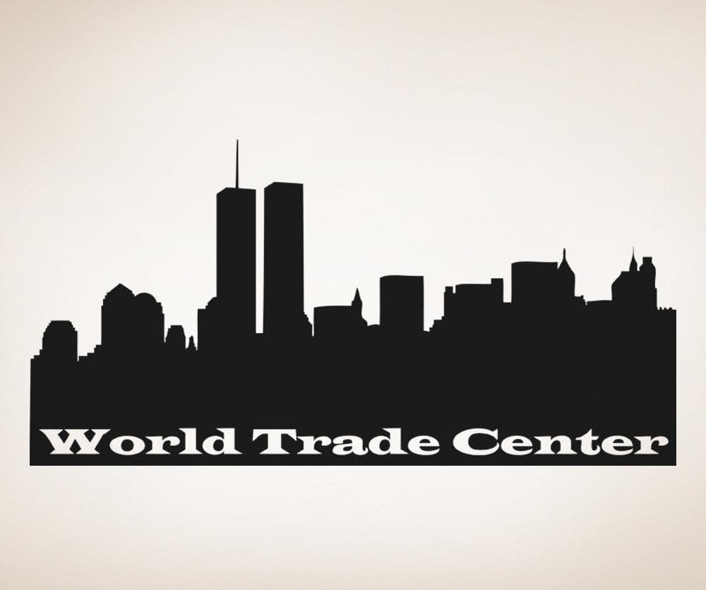 Vinyl Wall Decal Sticker World Trade Center Sign #OS_AA1538