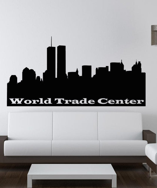 Vinyl Wall Decal Sticker World Trade Center Sign #OS_AA1538