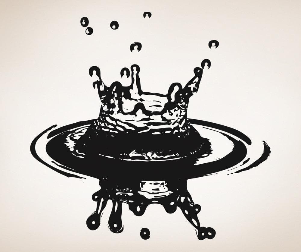Vinyl Wall Decal Sticker Water Drop Ripple #OS_AA1545