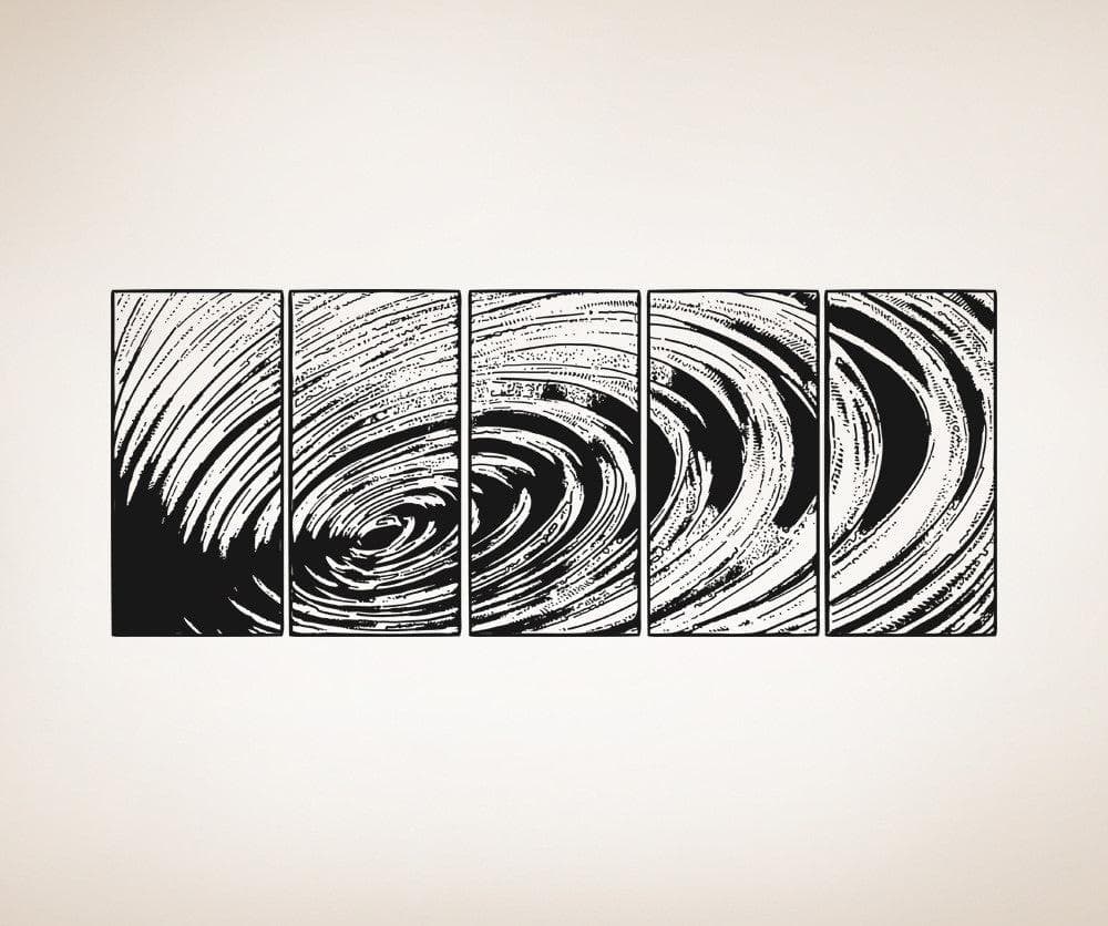 Water Ripple Panels Vinyl Wall Decal Sticker. #OS_AA1548