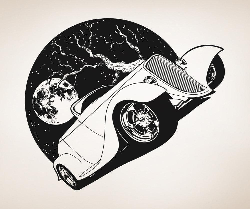 Vinyl Wall Decal Sticker Night Driving #OS_AA1564