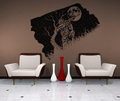 Vinyl Wall Decal Sticker Military Shooter at Night #OS_AA1571