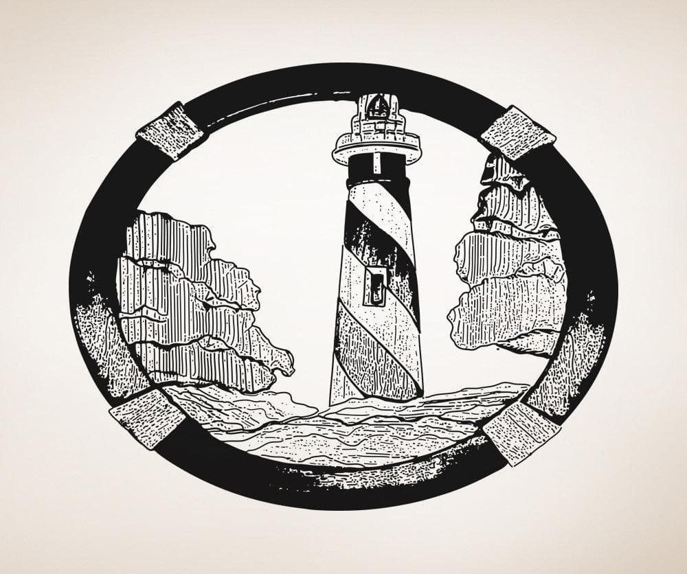 Lighthouse Art Vinyl Wall Decal Sticker. #OS_AA1578